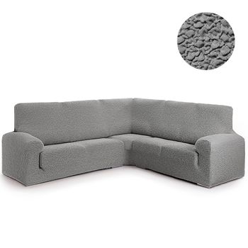 Funda Sofá Relax Bielastica Adaptable Chaise Longue Brazo Corto (250-360  Cm) Beige con Ofertas en Carrefour