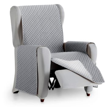 Funda De Sillon Relax Elástica Adaptable Beta, 1 Plaza - 70 - 110 Cm. Plata  Estoralis con Ofertas en Carrefour