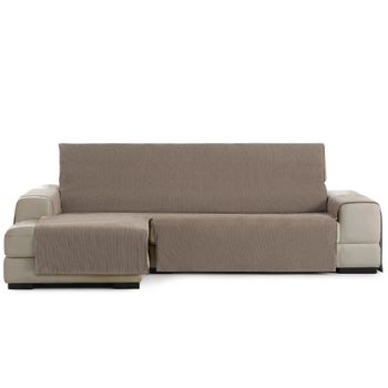 Cubre Sofá Chaise Longue Acolchado Maui Brazo Derecho 200cm, Beige.  Protector Funda De Sofá Chaise Longue con Ofertas en Carrefour