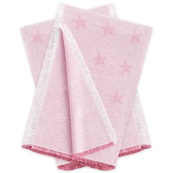 Plaid Colcha Multiusos Foulard Para Sofá O Cama Set De 2 Estrellas Vipalia 180x260 Cm Rosa