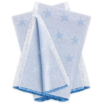 Plaid Colcha Multiusos Foulard Para Sofá O Cama Set De 2 Estrellas Vipalia 180x260 Cm Azul