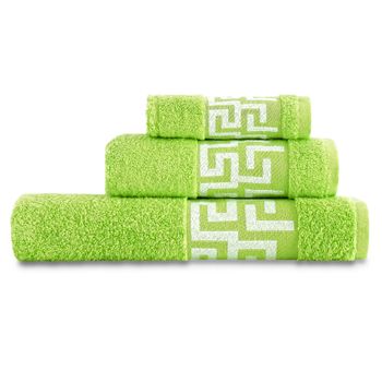 Toalla De Baño 600 Gr Set 3 Piezas: Tocador, Lavabo Y Sábana Cesar Vipalia Pistacho