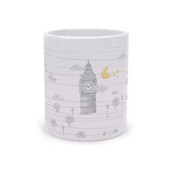 Taza De Ceramica Inglaterra Gris