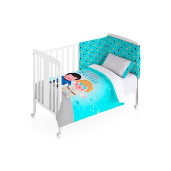 Comprar Frikids Funda Nordica + Funda Almohada Cuna Blanco Who Are You.