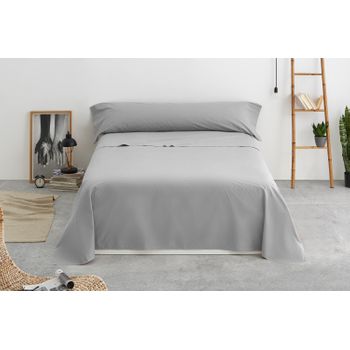 Juego De Sábanas Invierno Franela 100% Algodón Isabella Para Cama De 135  Gris con Ofertas en Carrefour