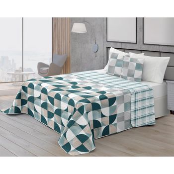 Colcha Multiusos Algodón Anna Verde 230x290 Cm, Plaid Cama, Cubrecama,  Jarapa Sofá, Foulard Sofá, Cubresofá con Ofertas en Carrefour