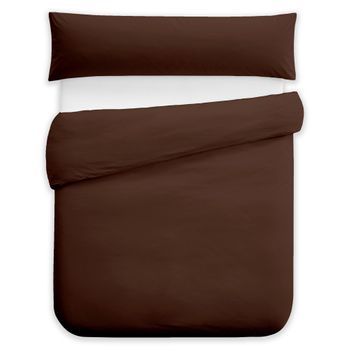 Funda Nórdica Dos Piezas (con Funda Almohada) Vipalia Cama 135 Cm Chocolate