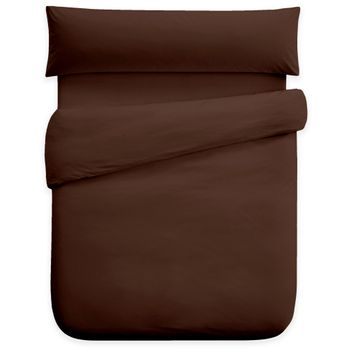 Funda Nórdica Tres Piezas (con Funda Almohada + Bajera) Vipalia Cama 150/160 Cm Chocolate