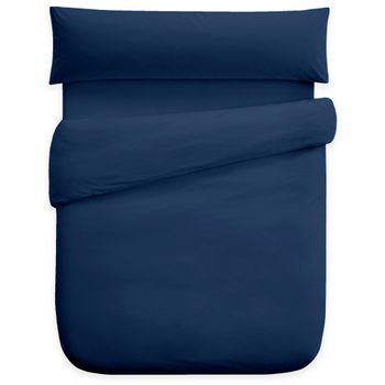 Funda Nórdica Tres Piezas (con Funda Almohada + Bajera) Vipalia Cama 135 Cm Marino