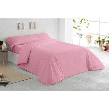 Funda Nórdica Tres Piezas (con Funda Almohada + Bajera) Vipalia Cama 135 Cm Rosa Claro