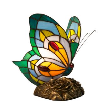 Lámpara De Mesa Viro Mariposa Multicolor Zinc 60 W 23 X 28 X 23 Cm Mariposa