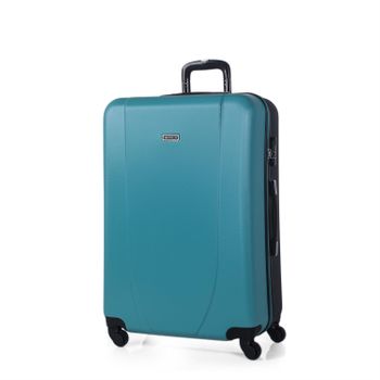 Maleta De Viaje Grande Abs Texturizado Trolley 70cm Xl 71170 Turquesa-antracita