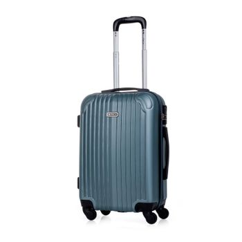 ITACA Maleta de Viaje Cabina Trolley ABS T71650 blanco -55x40x20cm