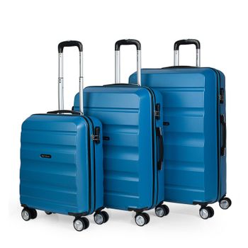 Pack 2 Maletas De Viaje Rígidas Cabina 4 Ruedas 55x40x20 Cm Trolley Abs  T71650p Pistacho/p con Ofertas en Carrefour