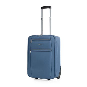 Maleta Cabina Poliéster Eva Trolley Viaje 55cm 2 Ruedas T71950 Azul Vaquero