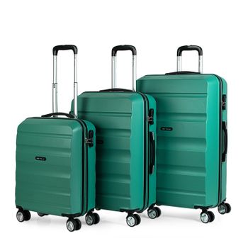 Maletas De Viaje Rígidas Cabina Y Mediana Extensible De Abs T71515  Mandarina con Ofertas en Carrefour