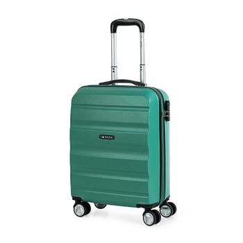 Maleta Cabina Abs Trolley De Viaje 55cm Rígida 4 Ruedas Dobles T71650 Aguamarina