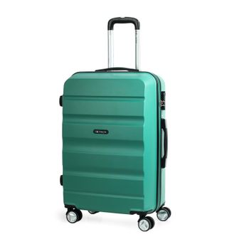 Maleta De Viaje Mediana Abs Texturizado Trolley 60cm 4 Ruedas Dobles T71660 Aguamarina