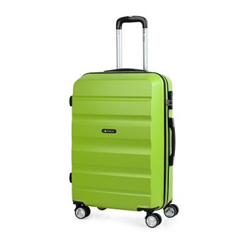 Maleta De Viaje Mediana Abs Texturizado Trolley 60cm 4 Ruedas Dobles T71660 Pistacho