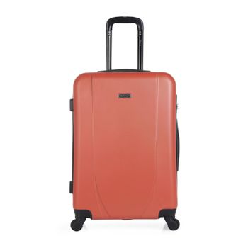 Juego Maletas De Viaje Rígidas 4 Ruedas Trolley 55/65 Cm Abs  Ligeras 71115 Coral-antracit