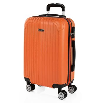 Maleta Cabina Abs Texturizado Trolley De Viaje Rígida Vuelos Low Cost T71550 Mandarina