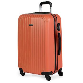 Maleta De Viaje Mediana Expandible Abs Trolley 60cm Itaca Sevron  T71560 Mandarina