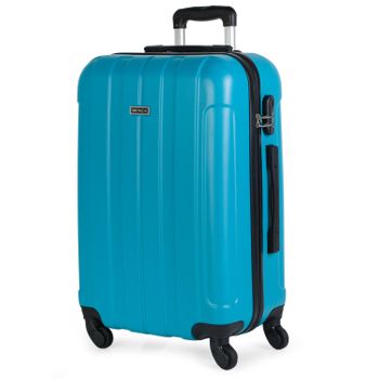 Maleta De Viaje Mediana Abs Rígida Trolley 63cm 4 Ruedas 771160 Turquesa