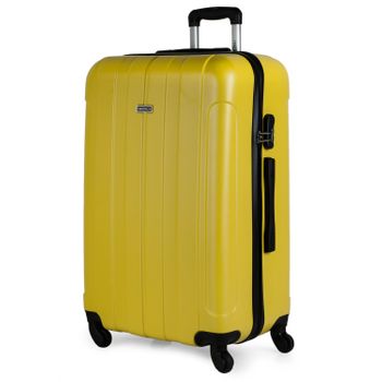 Maleta De Viaje Grande Abs Trolley 75 Cms Rígida 4 Ruedas 771170 Amarillo