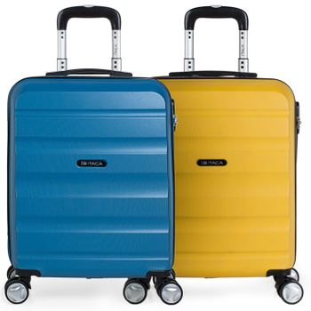 Pack 2 Maletas De Viaje Rígidas Cabina 4 Ruedas 55x40x20 Cm Trolley Abs  T71650p Coral/cora con Ofertas en Carrefour