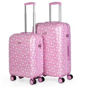 Maleta Grande 65x40x25cm 60 Litros 4 Ruedas 360º Equipaje De Viaje Oro con  Ofertas en Carrefour