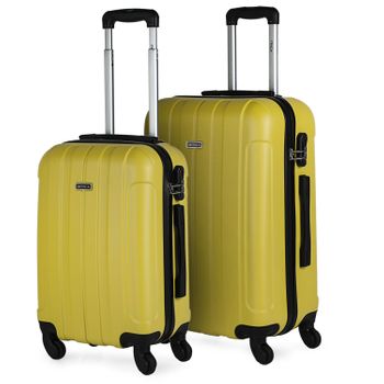 Pack 2 Maletas De Viaje Rígidas Cabina 4 Ruedas 55x40x20 Cm Trolley Abs  T71650p Azul/mosta con Ofertas en Carrefour