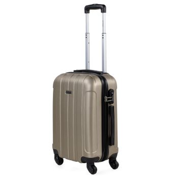 Maleta Cabina Abs Rígida 4 Ruedas Trolley De Viaje 55cm 771150 Champagne