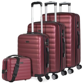 Juego Maleta Cabina Y Neceser 2 Pzs, Maleta Pequeña 20(55x40x20 Cm) 131150b  Fucsia con Ofertas en Carrefour