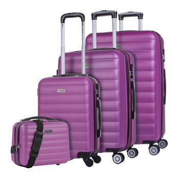 Juego Maleta Cabina Y Neceser 2 Pzs, Maleta Pequeña 20(55x40x20 Cm) 131150b  Fucsia con Ofertas en Carrefour