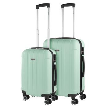 Maleta Cabina Abs Rígida 4 Ruedas Trolley De Viaje 55cm 771150 Amarillo con  Ofertas en Carrefour