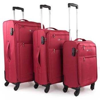 Maleta Cabina Polipropileno Trolley Viaje 55cm 4 Ruedas Candado Tsa 760350  Granate con Ofertas en Carrefour