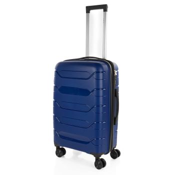 Maleta de Cabina de Polipropileno American Tourister Hit, 8 Ruedas, 55 cm,  Azul Oscuro