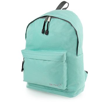 Mochila Escolar + Estuche Portatodo A Juego Incluido De Poliester 25332 Menta