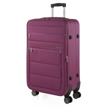 Maleta De Viaje Mediana Extensible Polipropileno 60cm 4 Ruedas Dobles Tsa  760260 Negro con Ofertas en Carrefour