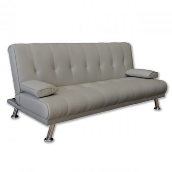 Sofa Cama Lema Click Clack - Polipiel - 190 X 91 X 100 Cm Gris - Polipiel