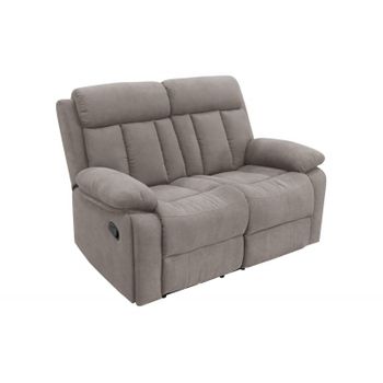 Sofá Relax Nicola 2 Plazas - 2 Reclinables 147 X 104 X 94 Cm Beige