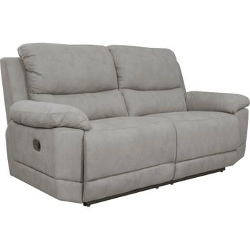 Sofa 2 Plazas Relax Montecarlo Reclinable Manual 103 X 169 X 91 Cm Gris Claro