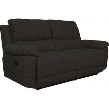 Sofa 2 Plazas Relax Montecarlo Reclinable Manual 103 X 169 X 91 Cm Gris Oscuro