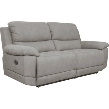 Sofa 3 Plazas Relax Montecarlo Reclinable Manual 103 X 209 X 91 Cm Gris Claro