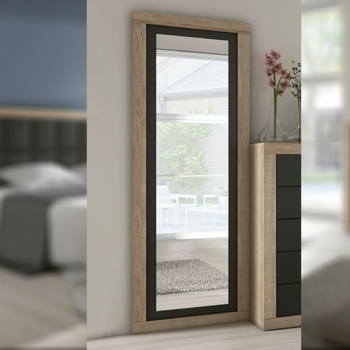 Espejo Vestidor Lara 60 X 180 X 3,5 Cm Cambrian Grafito