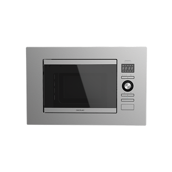 Cecotec Microondas encastrable Digital GrandHeat 2350 Built-In White. 900W,  Integrable, 23 Litros, Grill, 9 Funciones preconfiguradas, Quick Start, Te