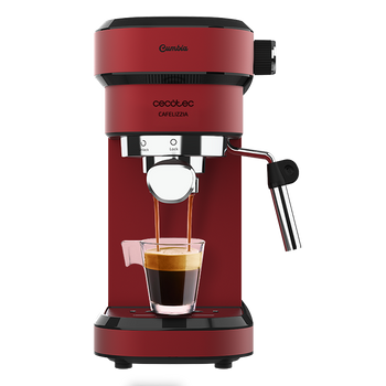 Cafetera Express Cafelizzia 790 Shiny. Espressos Y Cappuccino, 1350 W, Sistema Thermoblock, 20 Bares, Modo Auto Para 1-2 Cafés, Vaporizador Orientable, 1.2l, Rojo