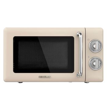 Microondas Cecotec Proclean 3010 Retro 700w 20l Diseño Vintage Beige