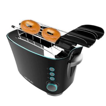 Tostadora Toast&taste Double B, 650 W De Potencia, Doble Ranura Para 2 Tostadas, Apagado Y Pop-up Automático, Recogemigas, Sistema De Extraelevación, Autocentrado, Incluye Pinzas