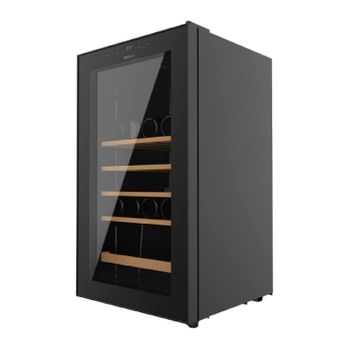 Vinoteca 36 Botellas Bolero Grandsommelier 36000 Black. 95 Litros, Temperatura Regulable, Sistema Compresor De Enfriamiento, Panel De Control Táctil, Silenciosa, Luz Led Interior